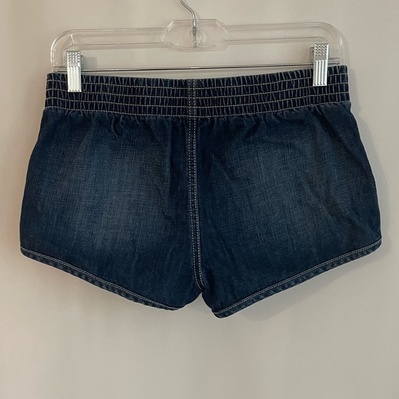 Hollister Dark Wash Denim Short Elastic Waistband S - Picture 5 of 6